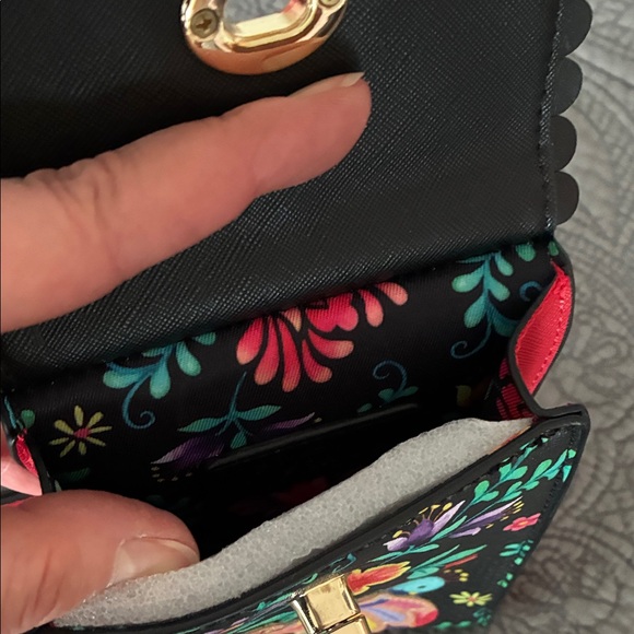 Vendula of London Elegant Black Floral Crossbody Bag - Picture 9 of 14